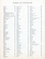 Table of Contents, World Atlas 1913